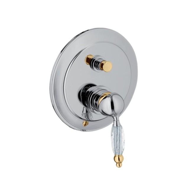 Смеситель для душа встраиваемый Webert Alexandra AL860101017. хром/золото