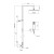 Душевой гарнитур Webert Shower Set AC0675015METAL, хром