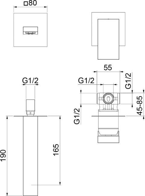 Смеситель для раковины Webert Pegaso PE830606015. хром