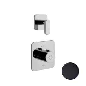 Смеситель для душа встраиваемый с термостатом Webert Living LV971302560, черный