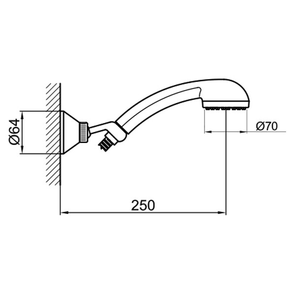 Душевой гарнитур Webert Sax AC0389015