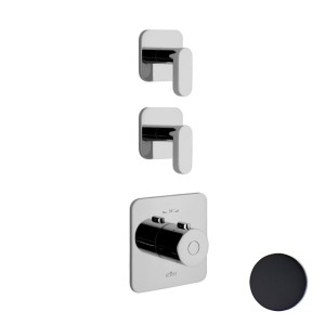 Смеситель для душа встраиваемый с термостатом Webert Living LV971402560, черный