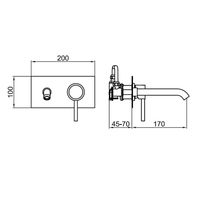 Смеситель для раковины Webert Elio EL830606345. никель