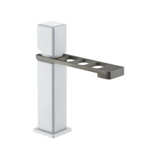 Смеситель для раковины Webert ONE-X OX830102741. белый/сталь