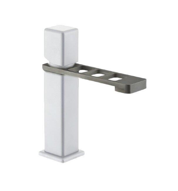 Смеситель для раковины Webert ONE-X OX830102741. белый/сталь