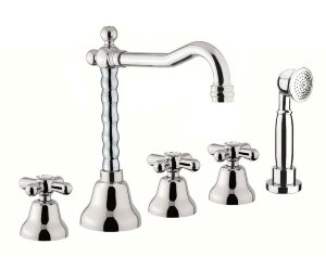 Смеситель на борт ванны Webert Armony AM730402015, хром