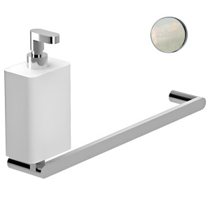 Полотенцедержатель с дозатором жидкого мыла Webert Living LV501501345, никель
