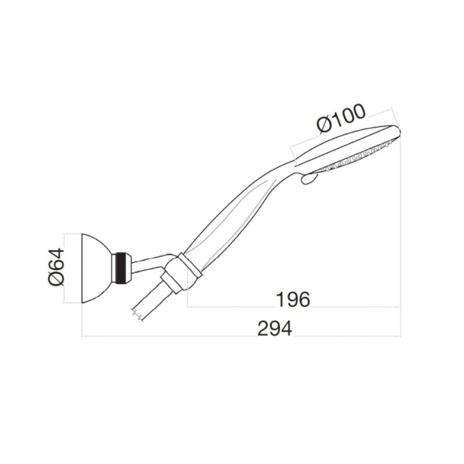 Душевой гарнитур Webert Shower Set AC0489015, хром