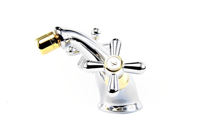 Смеситель для биде Webert Armony AM710102017, хром/золото