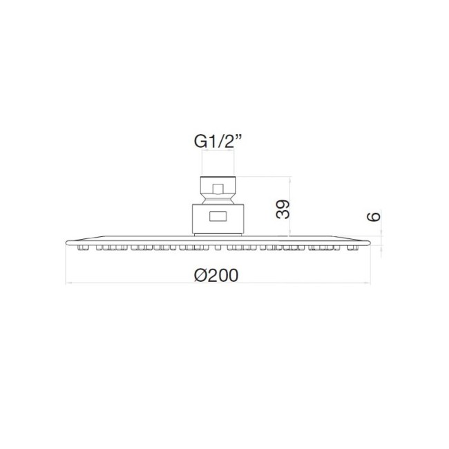 Верхний душ Webert AC1024980BRASS, розовое золото