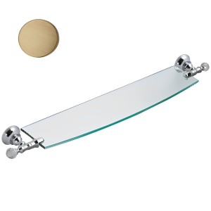 Полка стеклянная Webert Karenina KA500701065, бронза