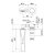 Смеситель для раковины Webert ONE-B NB830606441. черный/сталь