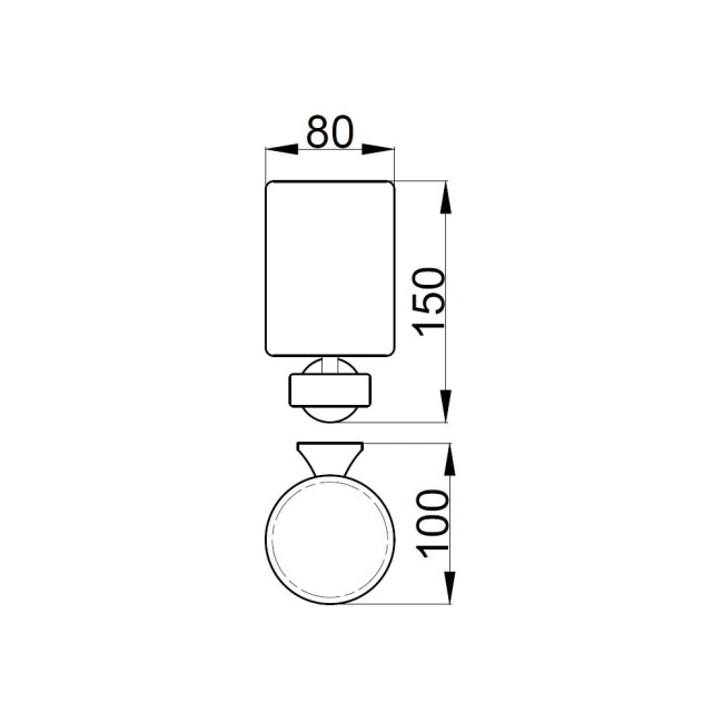 Стакан для ванной Webert Opera OA500301010, золото