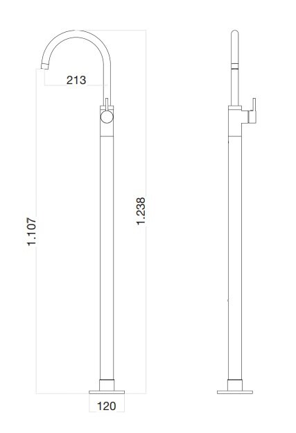 Смеситель для раковины Webert Rimini RI832101010. золото
