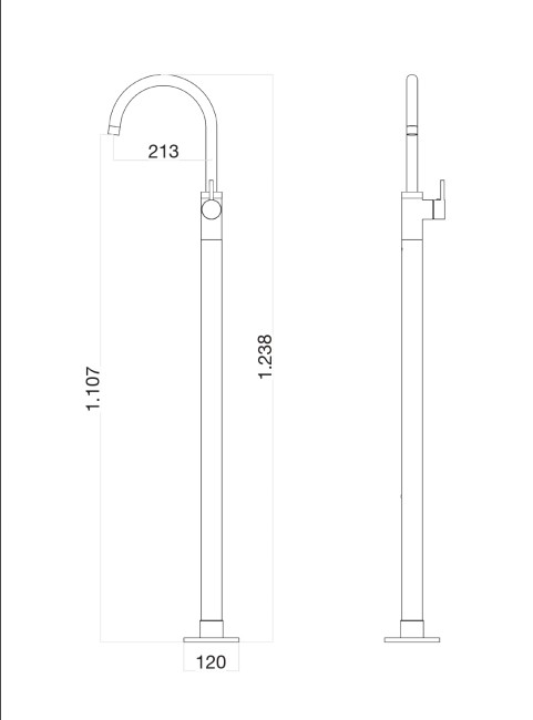 Смеситель для раковины Webert Rimini RI832101015. хром