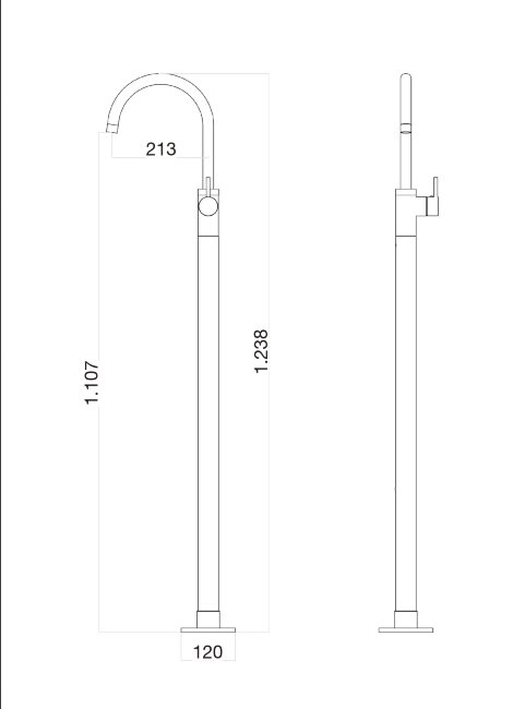Смеситель для раковины Webert Rimini RI832101560. черный
