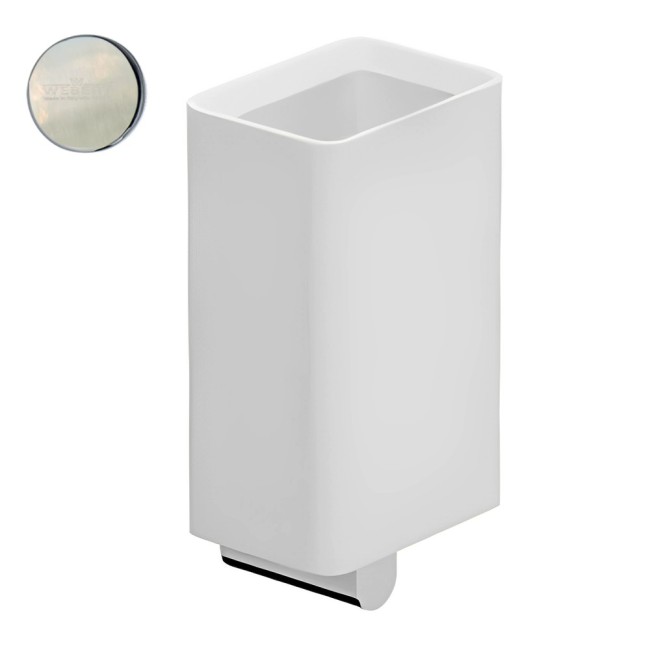 Стакан для ванной Webert Living LV500301345, никель