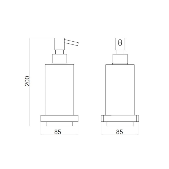 Дозатор жидкого мыла Webert Pegaso PE500201015, хром
