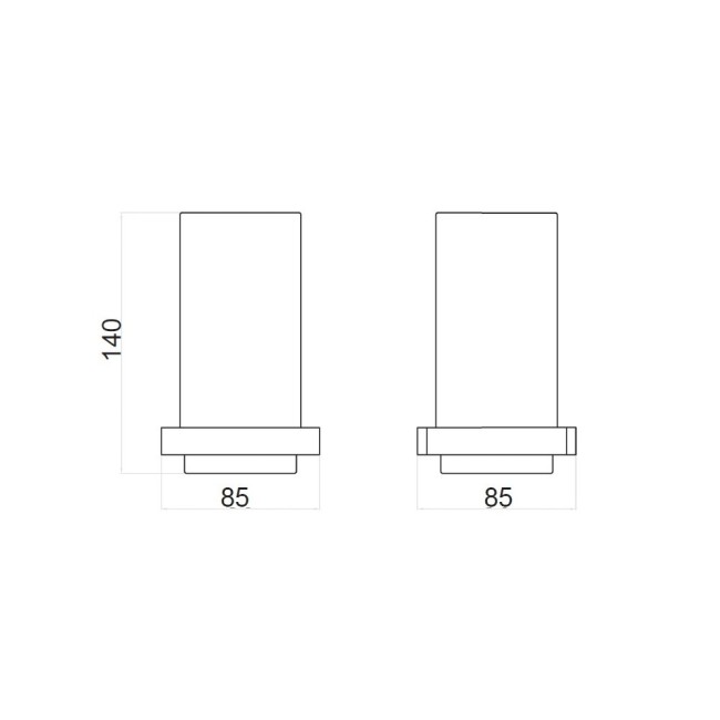 Стакан для ванной Webert Pegaso PE500301015, хром