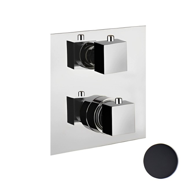 Смеситель для душа встраиваемый с термостатом Webert Pegaso PE970902560, черный