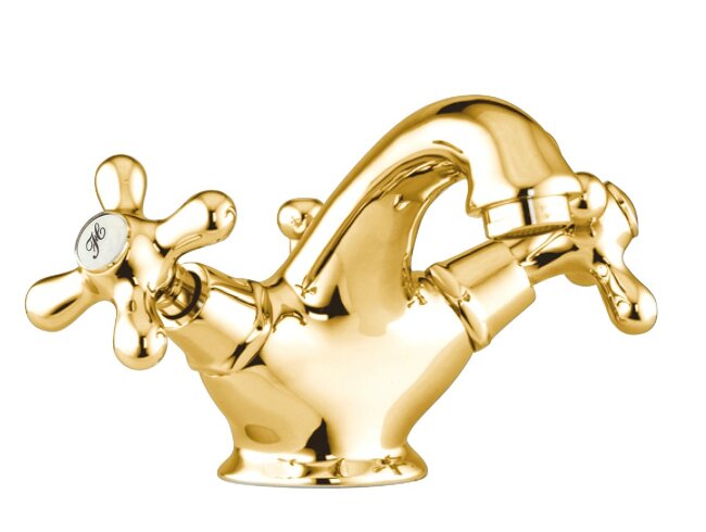 Смеситель для раковины Webert Armony AM700108010. золото