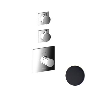 Смеситель для душа встраиваемый с термостатом Webert Elio EL971402560, черный