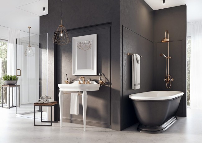 Смеситель для раковины Webert Karenina KA700102010. золото