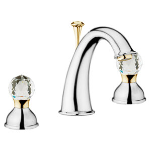 Смеситель для раковины Webert Karenina KA750101017. хром/золото