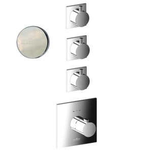 Смеситель для душа встраиваемый с термостатом Webert Elio EL971502345, никель