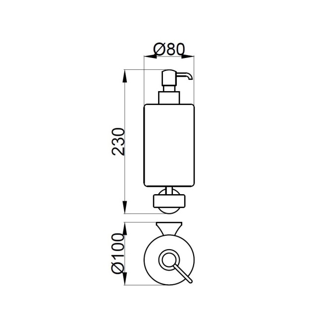 Дозатор жидкого мыла Webert Opera OA500201065, бронза