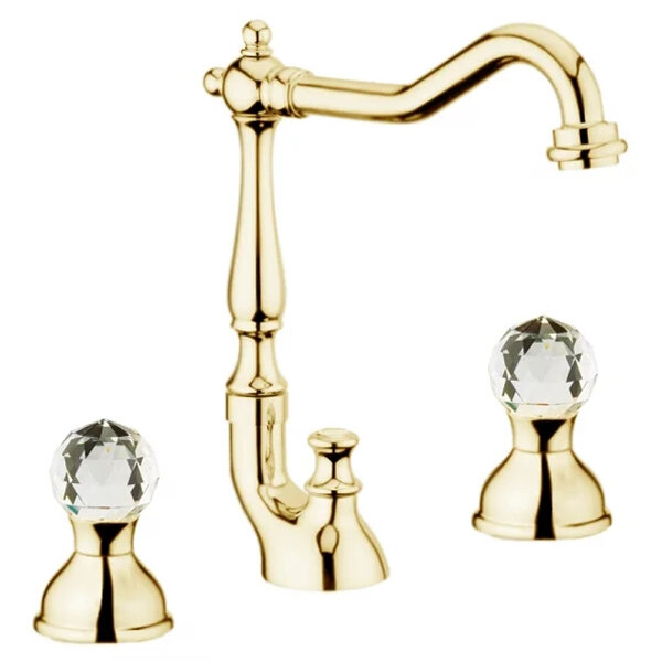 Смеситель для раковины Webert Karenina KA750202010. золото