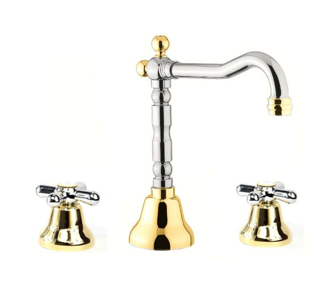 Смеситель для раковины Webert Armony AM750202017. хром/золото