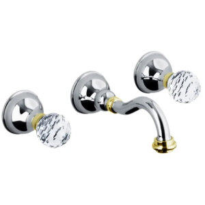 Смеситель для раковины Webert Karenina KA750404017. хром/золото