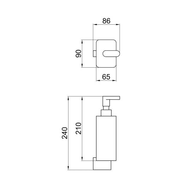 Дозатор жидкого мыла Webert Living LV500201345, никель