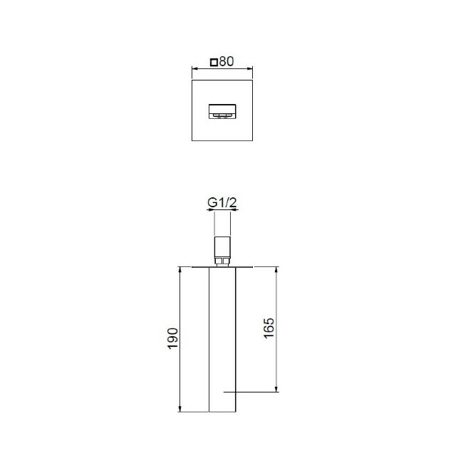 Излив Webert Pegaso AC0327560, черный