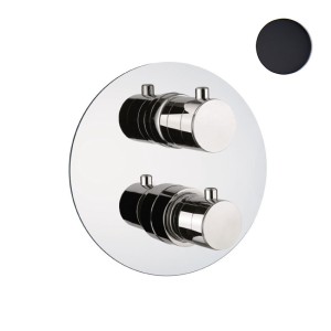 Смеситель для душа встраиваемый с термостатом Webert Sax Evolution SE970902560, черный