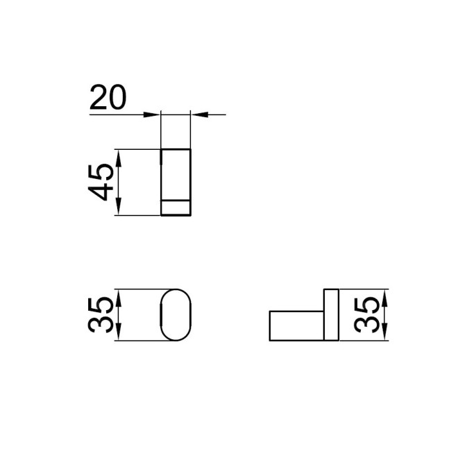 Крючок для ванной Webert Living LV500401345, никель