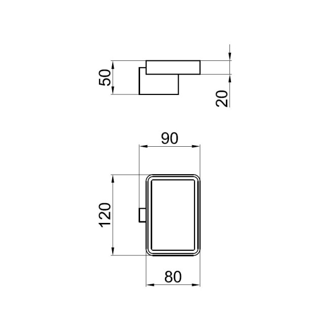 Мыльница Webert Living LV500101560, черный