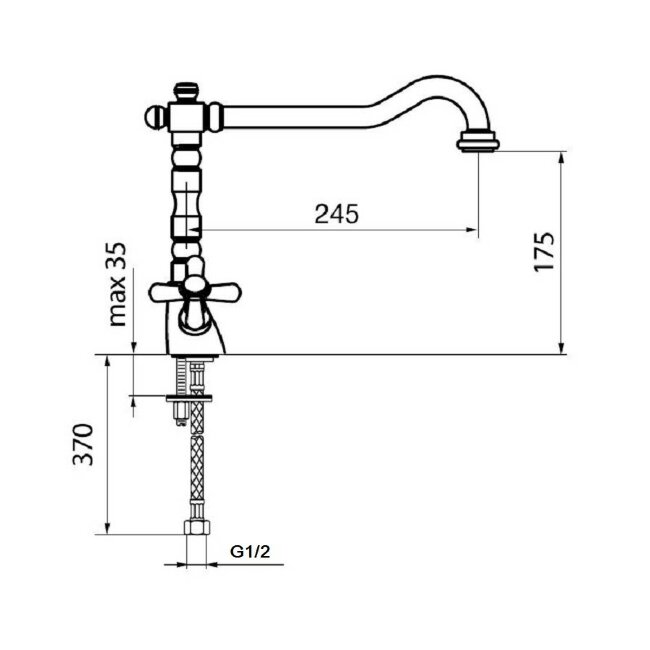 Смеситель для кухни Webert Armony AM780102015, хром Смеситель для кухни Webert Armony AM780102015, хром