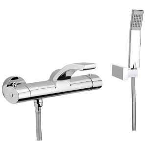 Смеситель для ванны с термостатом Webert Wolo WO980201015, хром