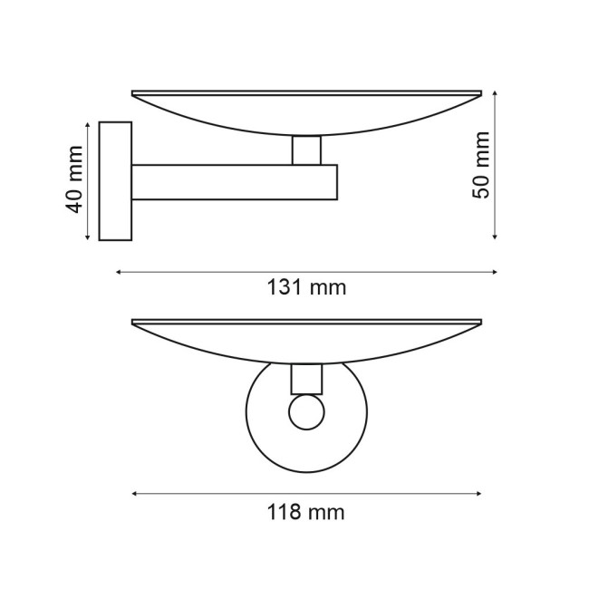 Мыльница Webert Rimini RI510101010, золото