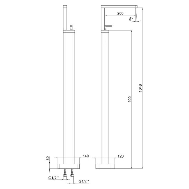 Смеситель для раковины Webert Living LV832101015. хром